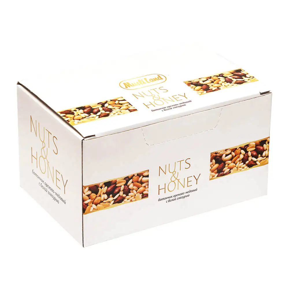 Батончик медово-ореховый Nuts & Honey с белой глазурью, 45 г фото 3
