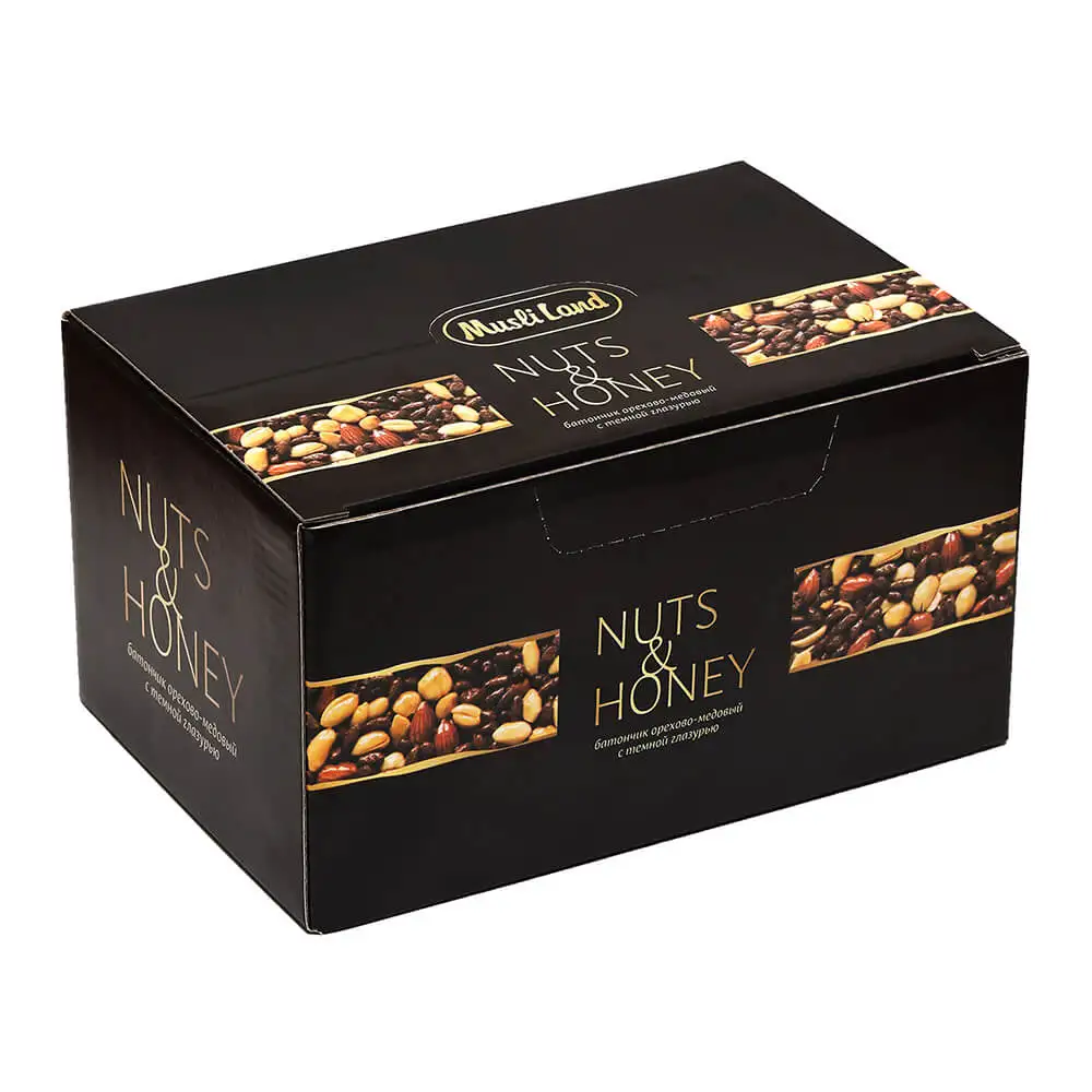 Батончик медово-ореховый Nuts & Honey с тёмной глазурью, 45 г фото 3