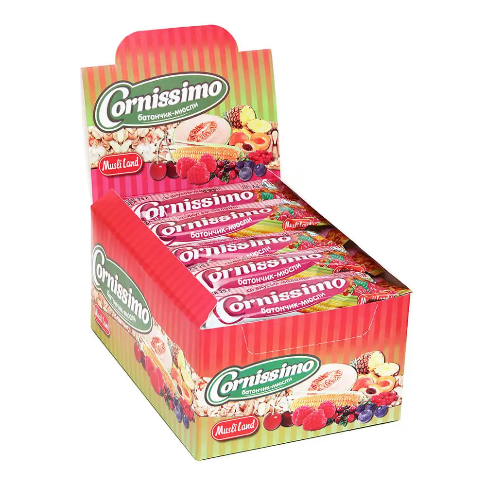 Батончик-мюсли Cornissimo со вкусом малины, 25 г фото 2