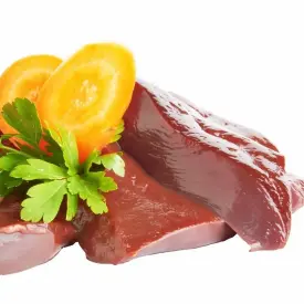 Печень говяжья, зам. (фас.), 1 кг