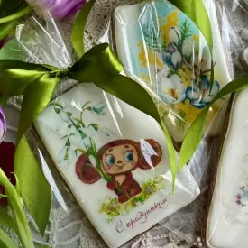 Винтажная пряничная открытка