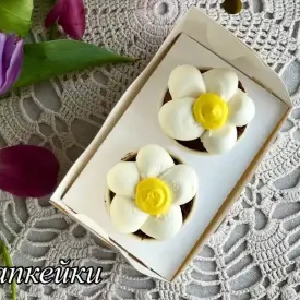 Капкейки «Ромашки»