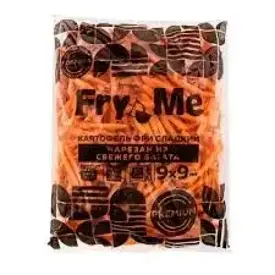 Картофель фри сладкий из батата «FRY ME» 9х9, 2,5 кг
