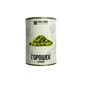 Горошек зеленый «Fish&Food» консервированный, 400 г