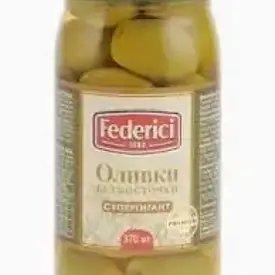 Оливки «Federici» супергигант без косточки, 345 гр