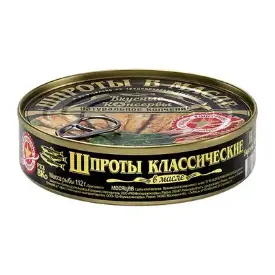 Шпроты «Велрыбпром» в масле, 160 г