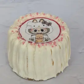 Бенто торт Лабубу «Клубничный йогурт»