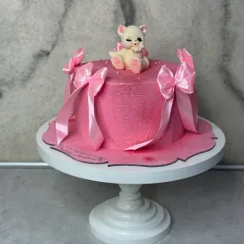 Торт "Котик с бантиками"