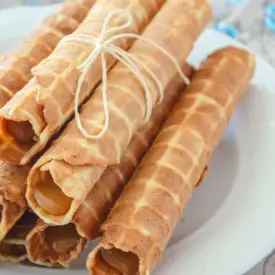 Трубочки со сгущенкой