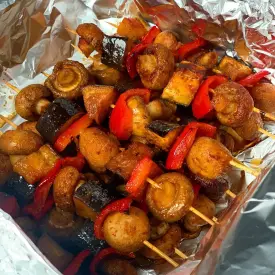 Овощи-гриль на шпажке