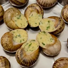 Улитки эскарго в горчичном соусе