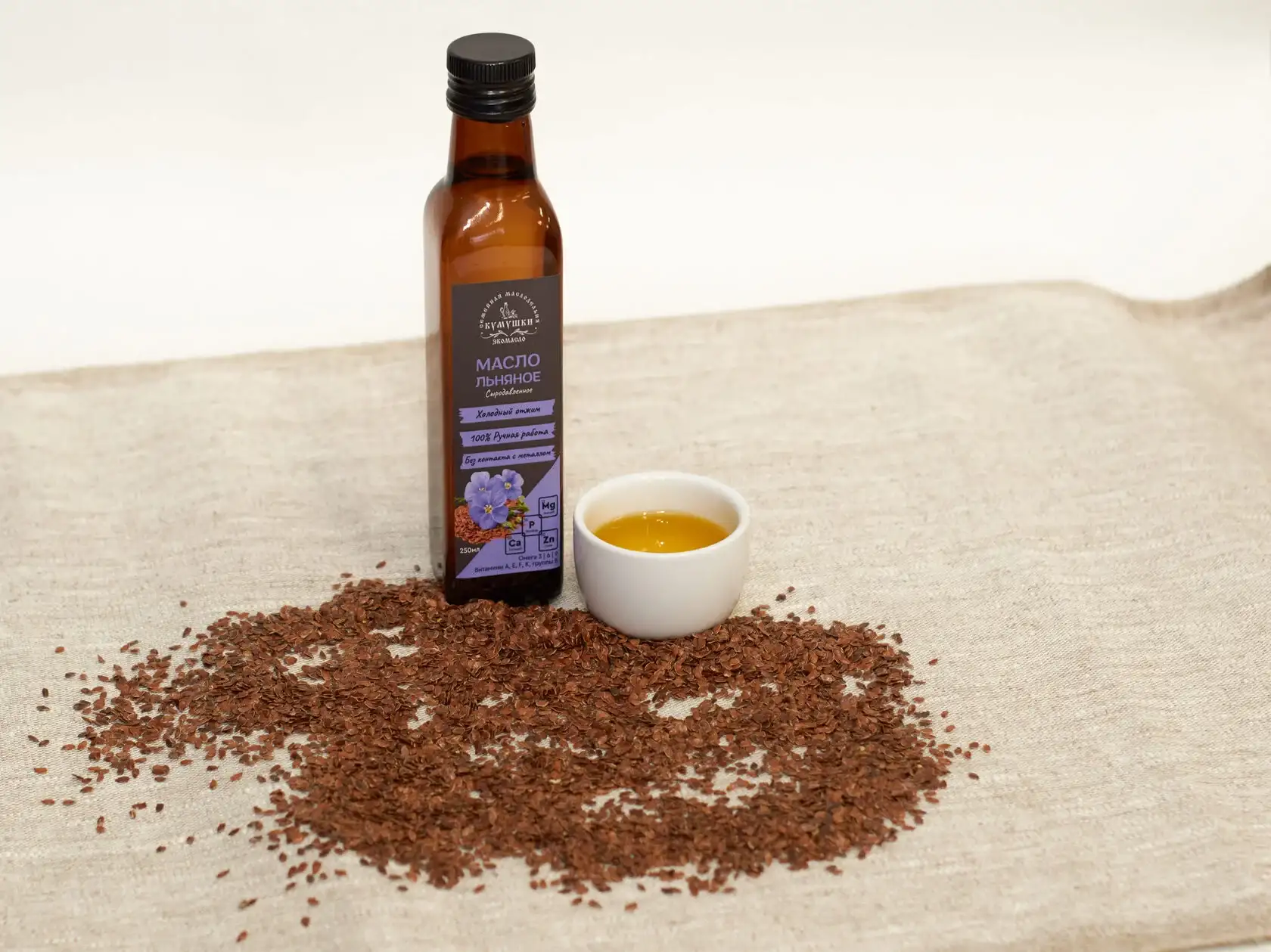 Жмых семян льна