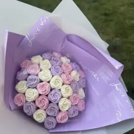 Шоколадный букет из 37 роз