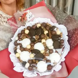 Зефирно-шоколадный букет «Шоколадный рай»
