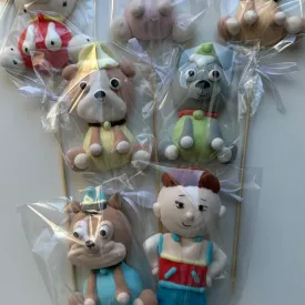 Маршмеллоу на палочке (топпер)