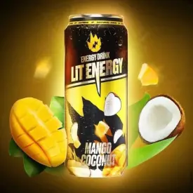 Напиток энергетический безалкогольный Lit Energy Mango Coconut, 0,45л