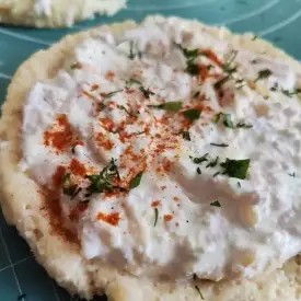Ватрушки соленые ветчина, сыр