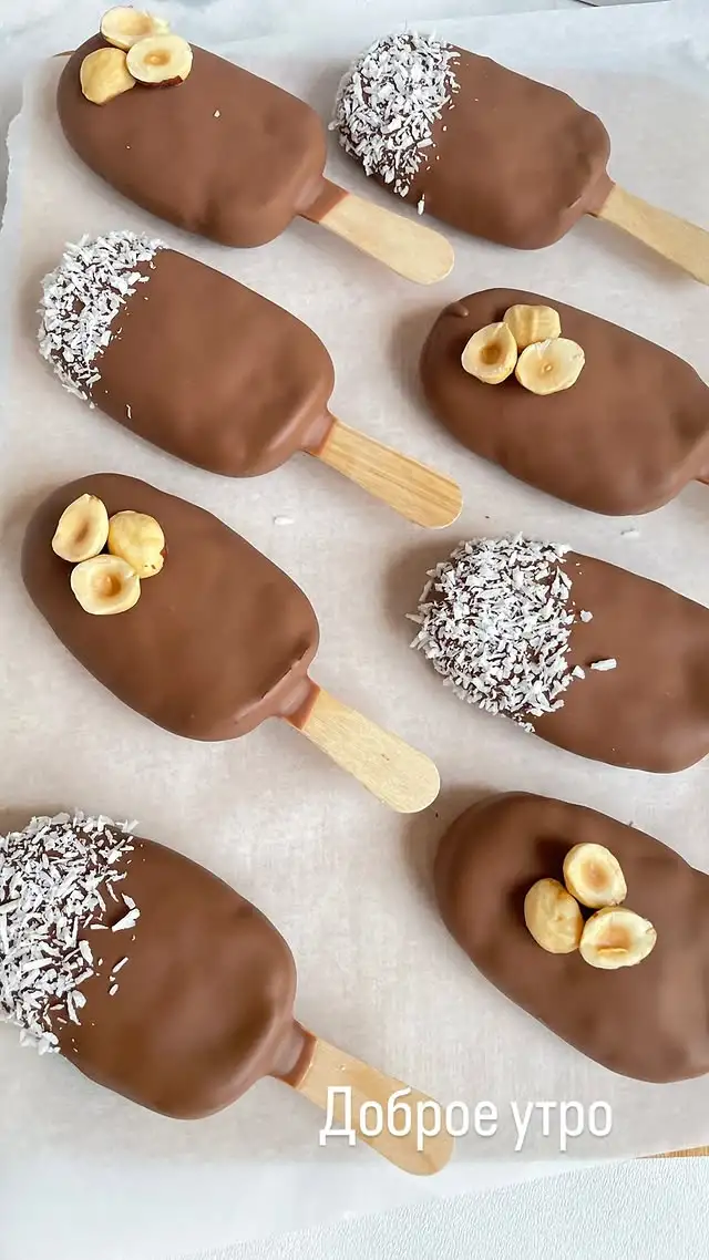 Пирожное «Картошка» в форме эскимо фото 3