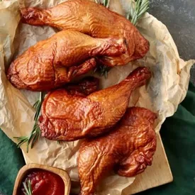 Окорочка куриные горячего копчения, 1 кг