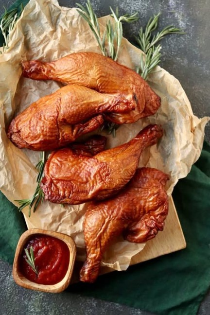 Окорочка куриные горячего копчения, 1 кг