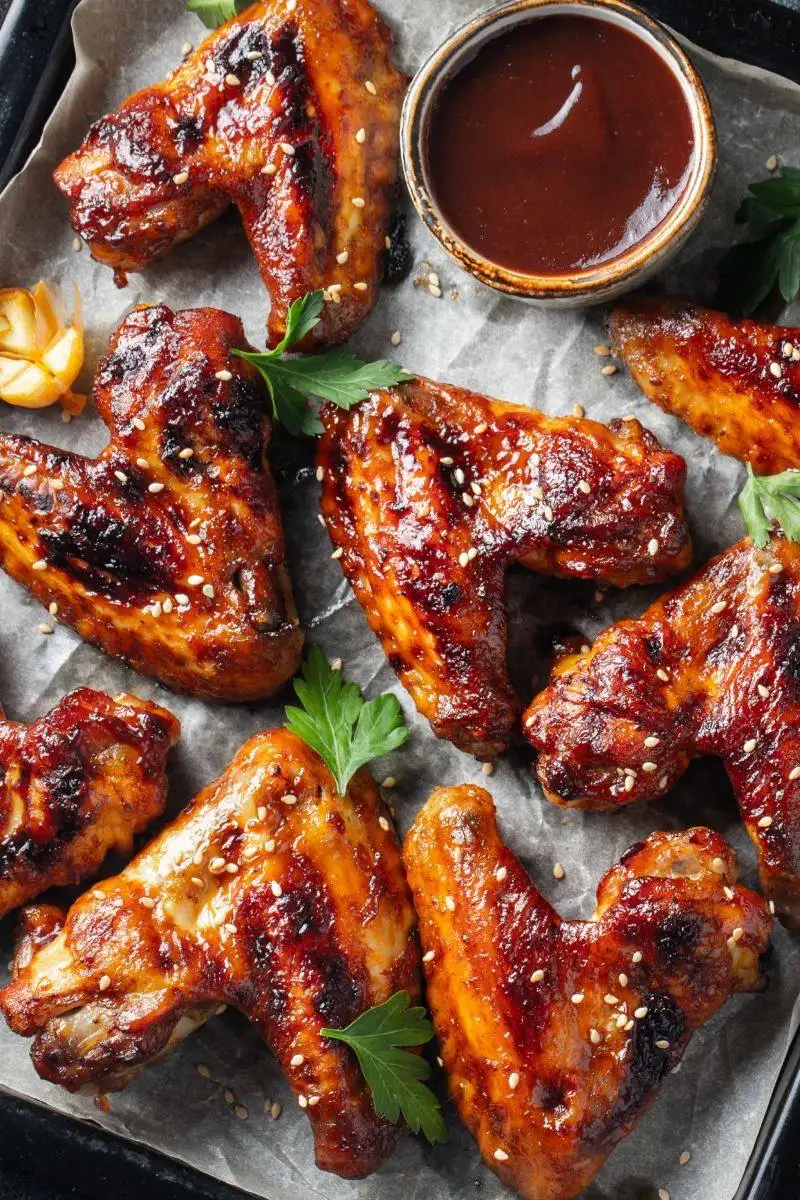 Крыло в глазури терияке или сладкий чили