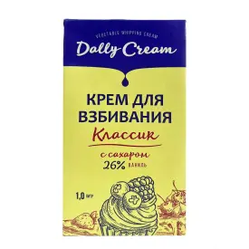 Крем на растительных маслах для взбивания DALLY CREAM 26%, ваниль (Россия, 1000 мл)