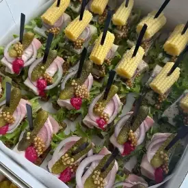 Канапе на черном хлебе