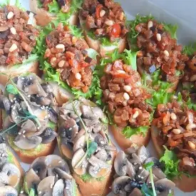 Бокс с брускеттами, 2 вида