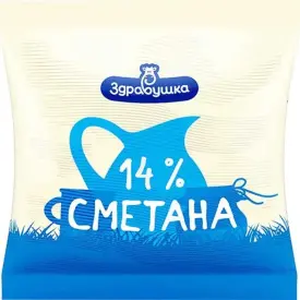 Сметана ПЭТ 14% 400 гр