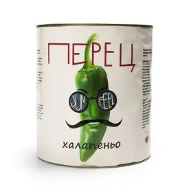 Перец зеленый Халапеньо резаный