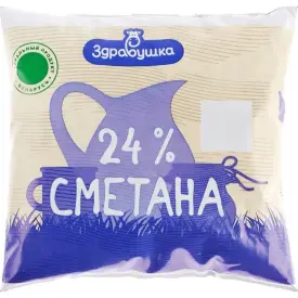 Сметана ПЭТ 24% 400 гр