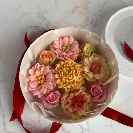 Зефирные цветы, 16 см