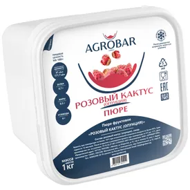 Пюре замороженное Кактус розовый (Опунция), 1 кг.