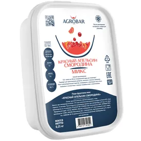Пюре замороженное Красный апельсин смородина (Red Sun), 250 гр.