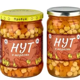 Нут консервированный + морковь