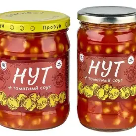 Нут консервированный + томатный соус