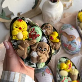 Шкатулка с шоколадом к Пасхе