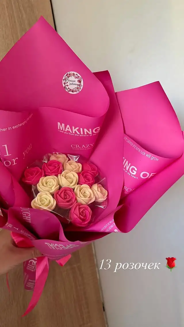 Букет из шоколадных роз фото 5