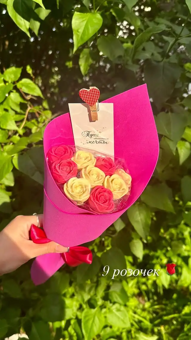 Букет из шоколадных роз фото 4