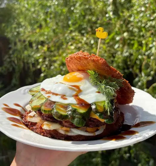 Бургер из драников фото 2