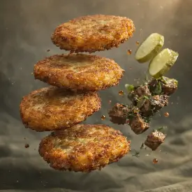 Драники с поджаркой