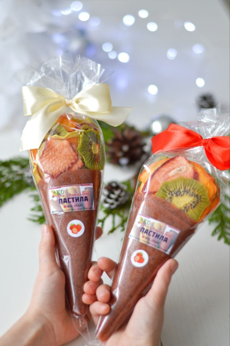 Кулёк сухофруктов (пастила, фруктовые чипсы) фото 1