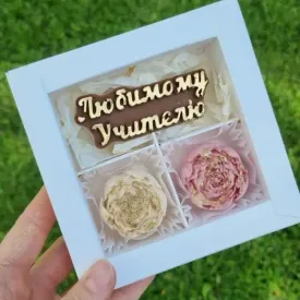 Набор шоколадных изделий "Лiпень" Учителю-пионы 2, 60 гр.