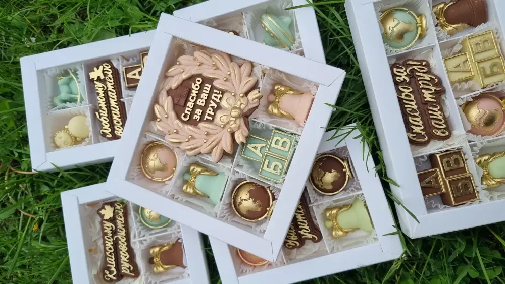 Набор шоколадных изделий "Лiпень" Учителю, 110 гр фото 2