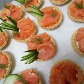 Тарталетки с лососем/креветкой