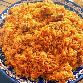 Плов с куриным бедром