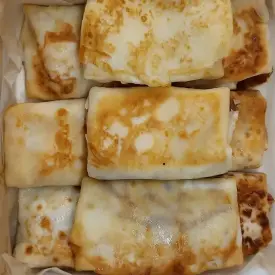 Блинчики с курицей и сыром