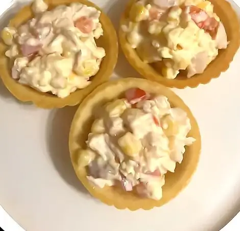 Тарталетка с салатом фото 2