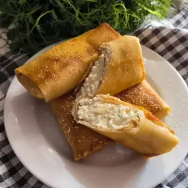 Блины с творогом