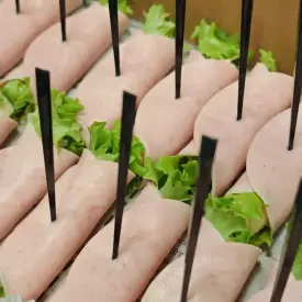 Рулетики из баклажанов или ветчины